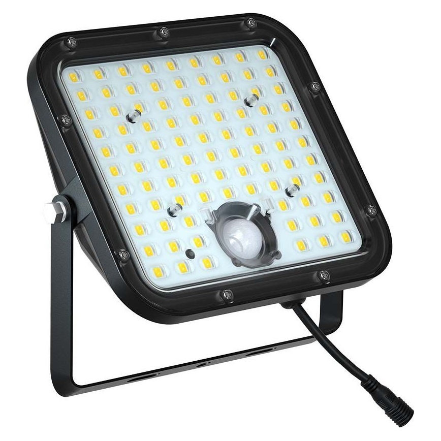 Proiector solar LED cu senzor LED/30W/6,4V 4000K 6000 mAh + telecomandă