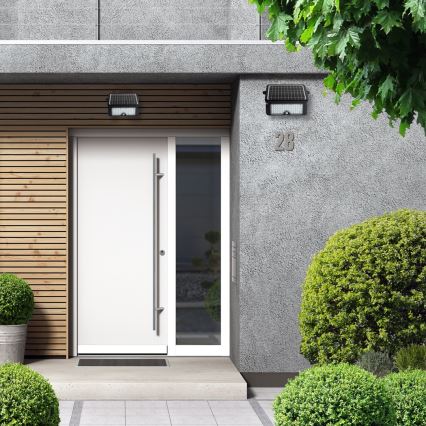 Proiector solar LED cu senzor de mișcare și crepuscul EPAD LED/10W/3000 mAh 7,4V 4000K IP65