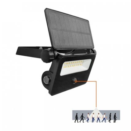Reflector solar LED cu senzor NCS G2 LED/10W/3,7V 3000/4000/6500K IP54 1800 mAh