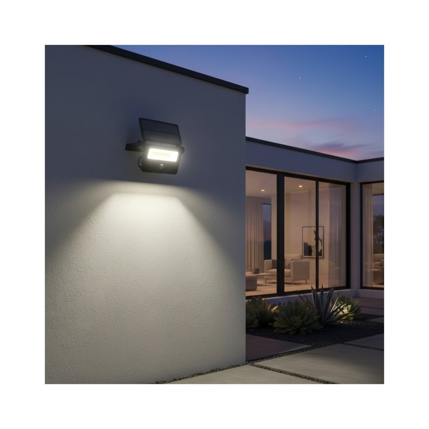 Proiector solar LED cu senzor NCS G2 LED/20W/3,7V 3000/4000/6500K IP54 2600 mAh