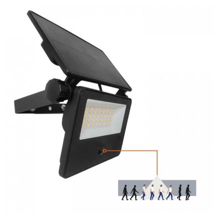 Proiector solar LED cu senzor NCS G2 LED/20W/3,7V 3000/4000/6500K IP54 2600 mAh