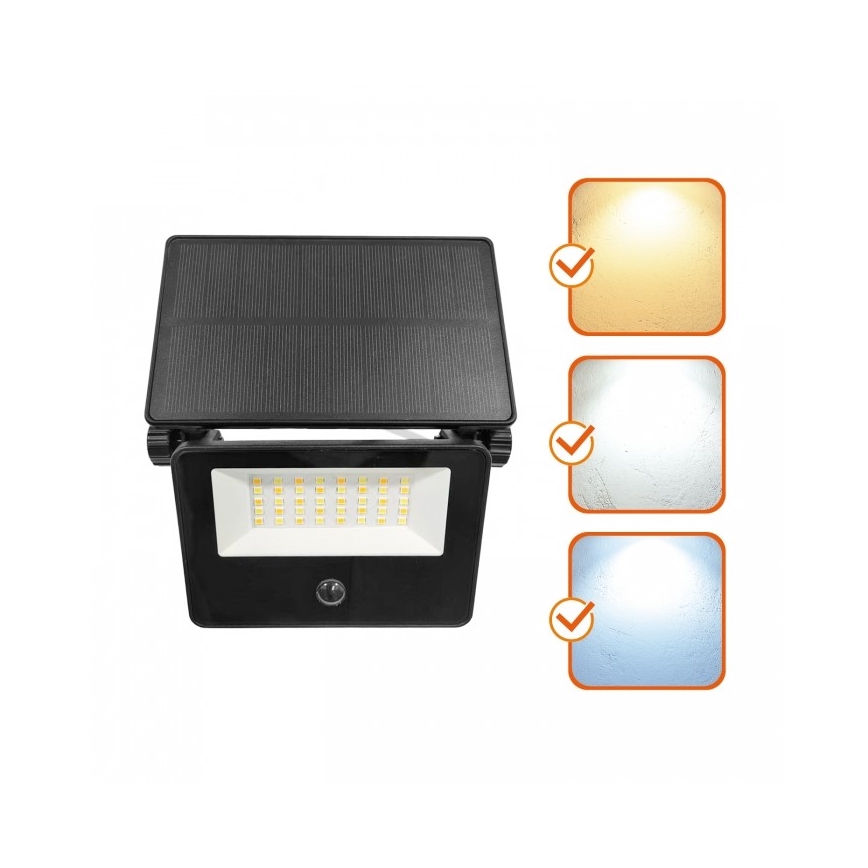 Proiector solar LED cu senzor NCS G2 LED/20W/3,7V 3000/4000/6500K IP54 2600 mAh