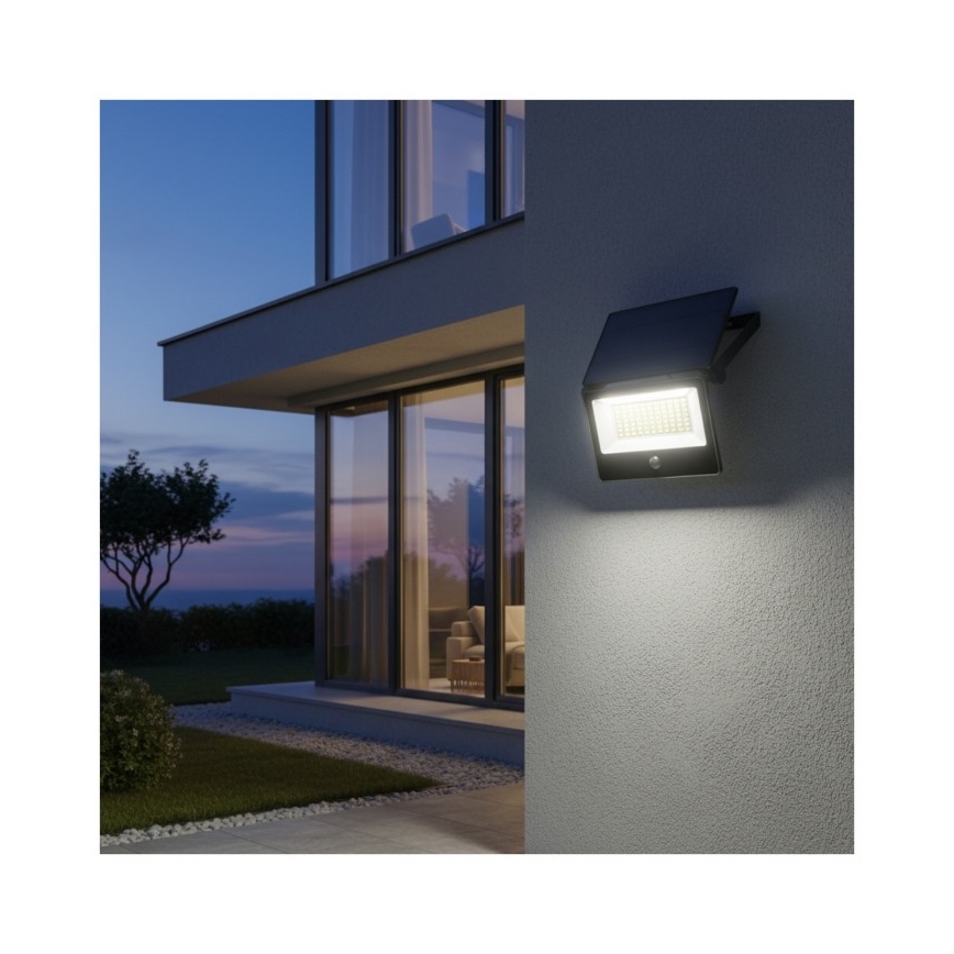 Proiector solar LED cu senzor NCS G2 LED/30W/3,7V 3000/4000/6500K IP54 5200 mAh