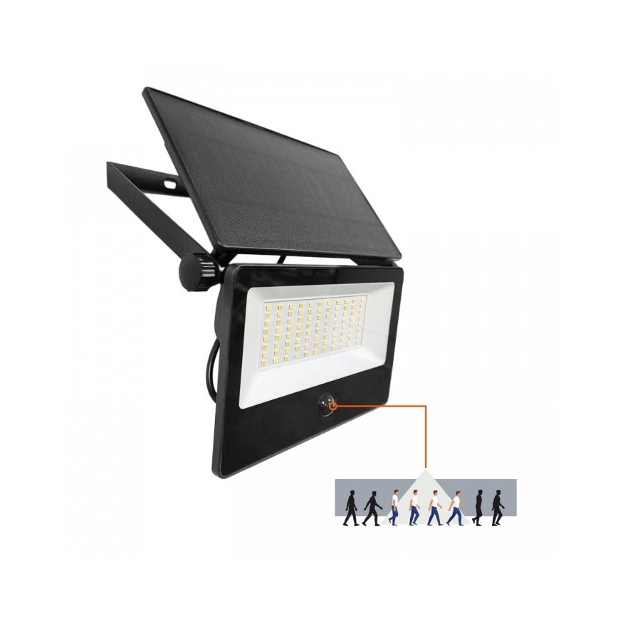 Proiector solar LED cu senzor NCS G2 LED/30W/3,7V 3000/4000/6500K IP54 5200 mAh
