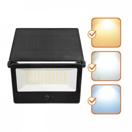 Proiector solar LED cu senzor NCS G2 LED/30W/3,7V 3000/4000/6500K IP54 5200 mAh