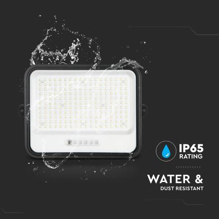 Proiector solar LED reglabil 400W/3,2V 2000-8000K IP65 20000 mAh, negru + telecomandă