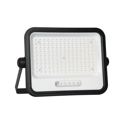 Proiector solar LED reglabil LED/300W/3,2V 2000-8000K IP65 15000 mAh negru + telecomandă