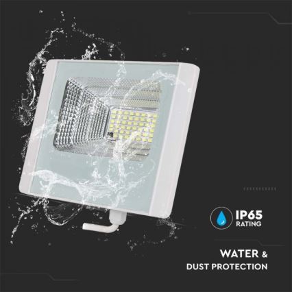 Proiector solar LED exterior LED/12W/3,2V IP65 6400K 20000 mAh + telecomandă