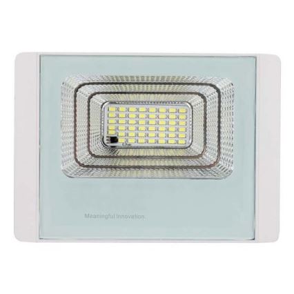 Proiector solar LED exterior LED/12W/3,2V IP65 6400K 20000 mAh + telecomandă