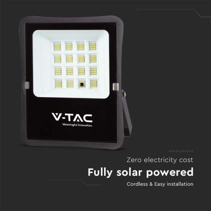 Proiector solar LED exterior LED/16W/3,2V 4000K IP65 15000 mAh + telecomandă