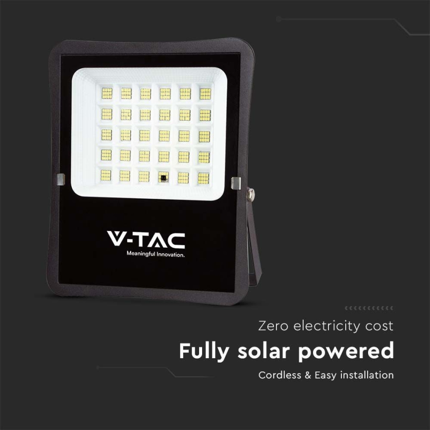 Proiector solar LED exterior LED/20W/3,2V 6400K IP65 15000 mAh + telecomandă