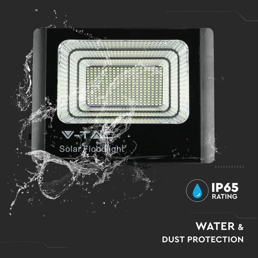 Proiector solar LED exterior LED/40W/10V IP65 6000K 20000 mAh + telecomandă