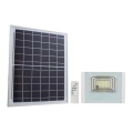 Proiector solar LED exterior LED/12W/3,2V IP65 6400K 20000 mAh + telecomandă