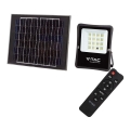 Proiector solar LED exterior LED/20W/3,2V 6400K IP65 15000 mAh + telecomandă