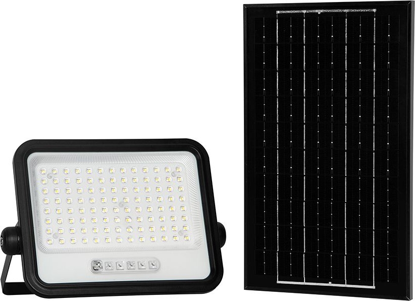 Proiector solar LED reglabil 200W/3,2V 2000-8000K IP65 10000 mAh negru + telecomandă