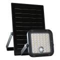 Proiector solar LED reglabil cu senzor LED/10W/3,7V 4000/6000K IP65 3600 mAh + telecomandă