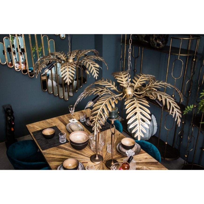 PTMD - Candelabru pe lanț MOIRA 8xE27/40W/230V Ø 77 cm
