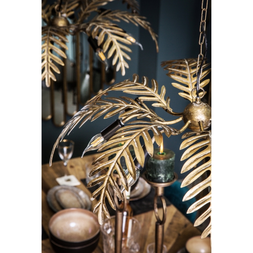 PTMD - Candelabru pe lanț MOIRA 8xE27/40W/230V Ø 77 cm