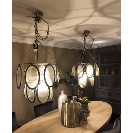 PTMD - Candelabru suspendat DAIREN pe lanț 1xE27/40W/230V Ø 51 cm