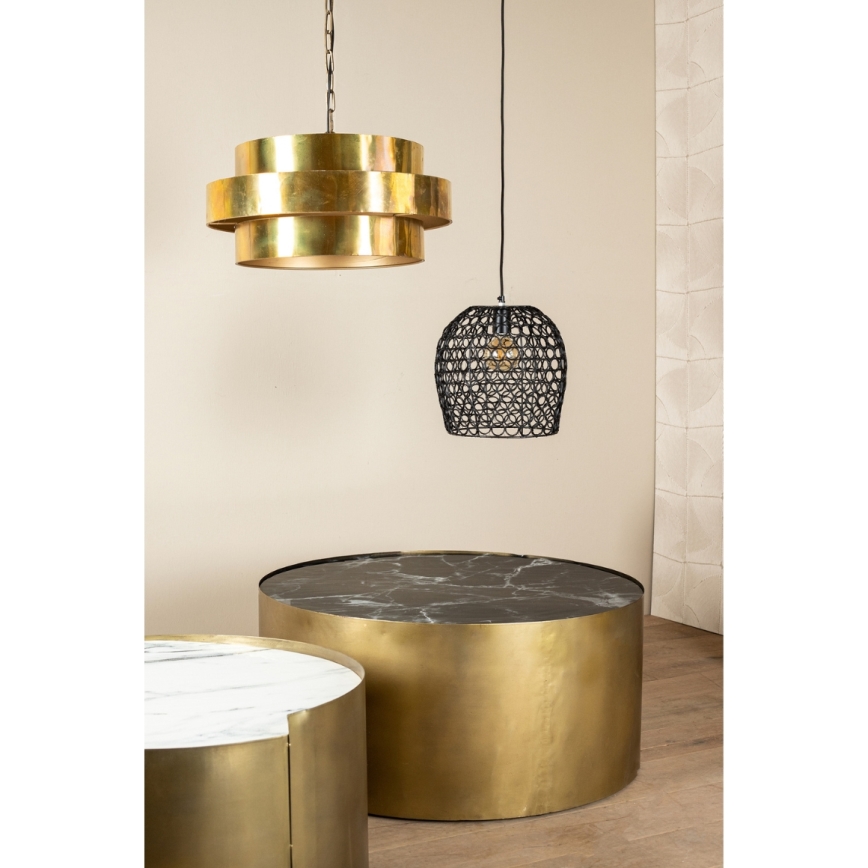 PTMD - Candelabru ZANTH suspendat pe lanț 1xE27/40W/230V, Ø 52 cm, auriu