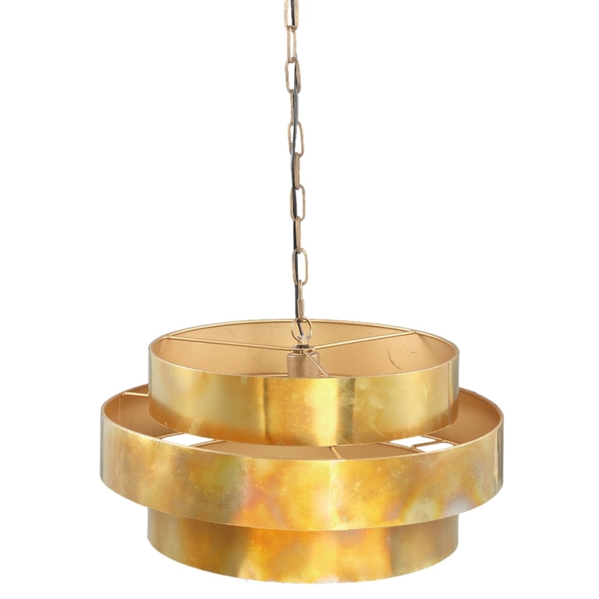 PTMD - Candelabru ZANTH suspendat pe lanț 1xE27/40W/230V, Ø 52 cm, auriu