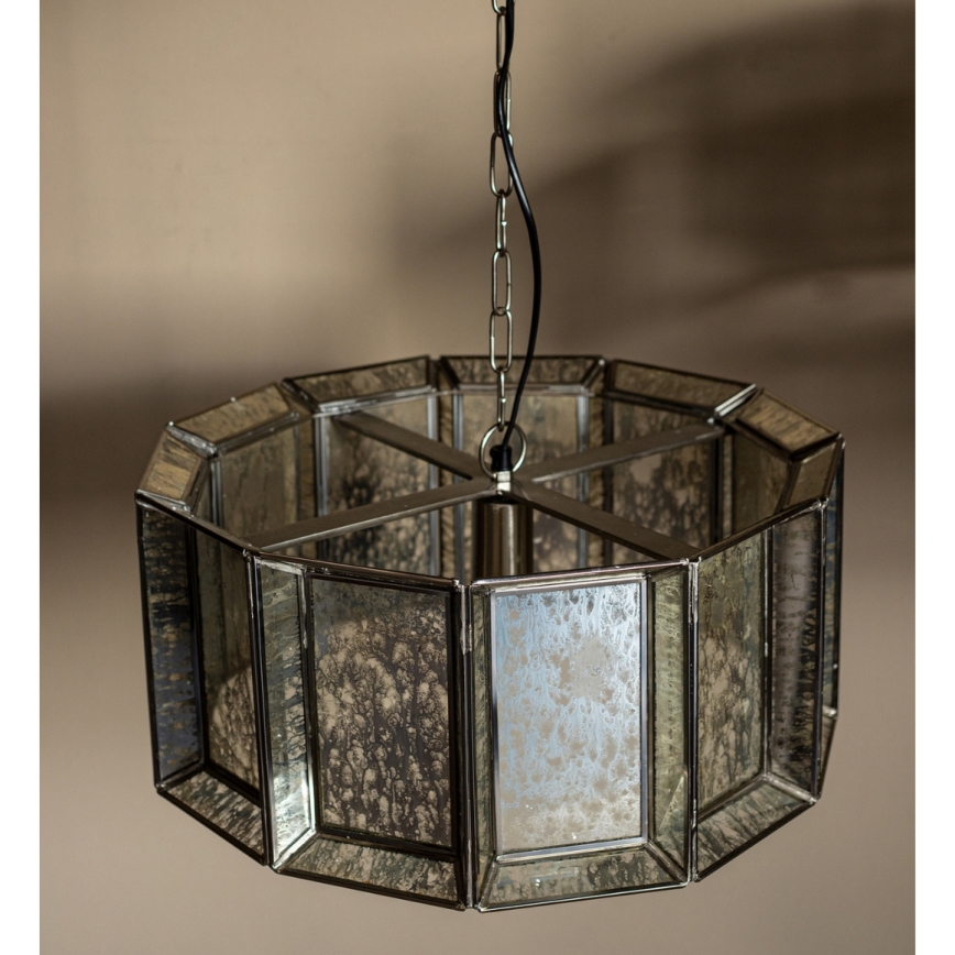 PTMD - Lustru cu lanț ANTIQUE 1xE27/40W/230V Ø 46 cm