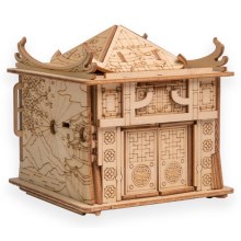 Puzzle din lemn, casa dragonului EscapeWelt