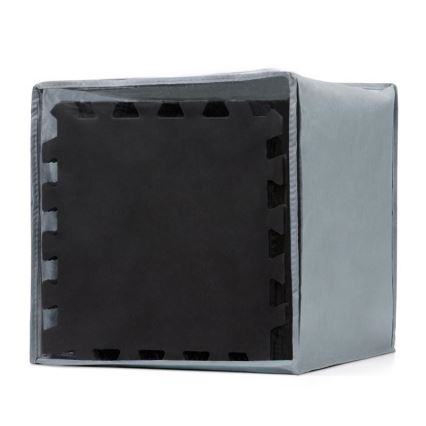 Puzzle din spumă LUNO 30 buc. negru/alb KINDERKRAFT