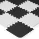 Puzzle din spumă LUNO 30 buc. negru/alb KINDERKRAFT
