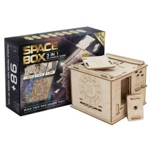 Puzzle mecanic 3D din lemn, cutie spațială EscapeWelt