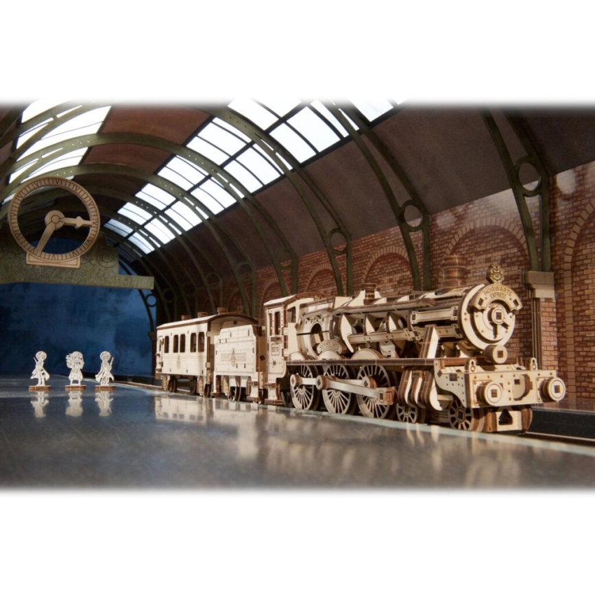 Puzzle mecanic 3D din lemn Harry Potter Expresul Hogwarts Ugears