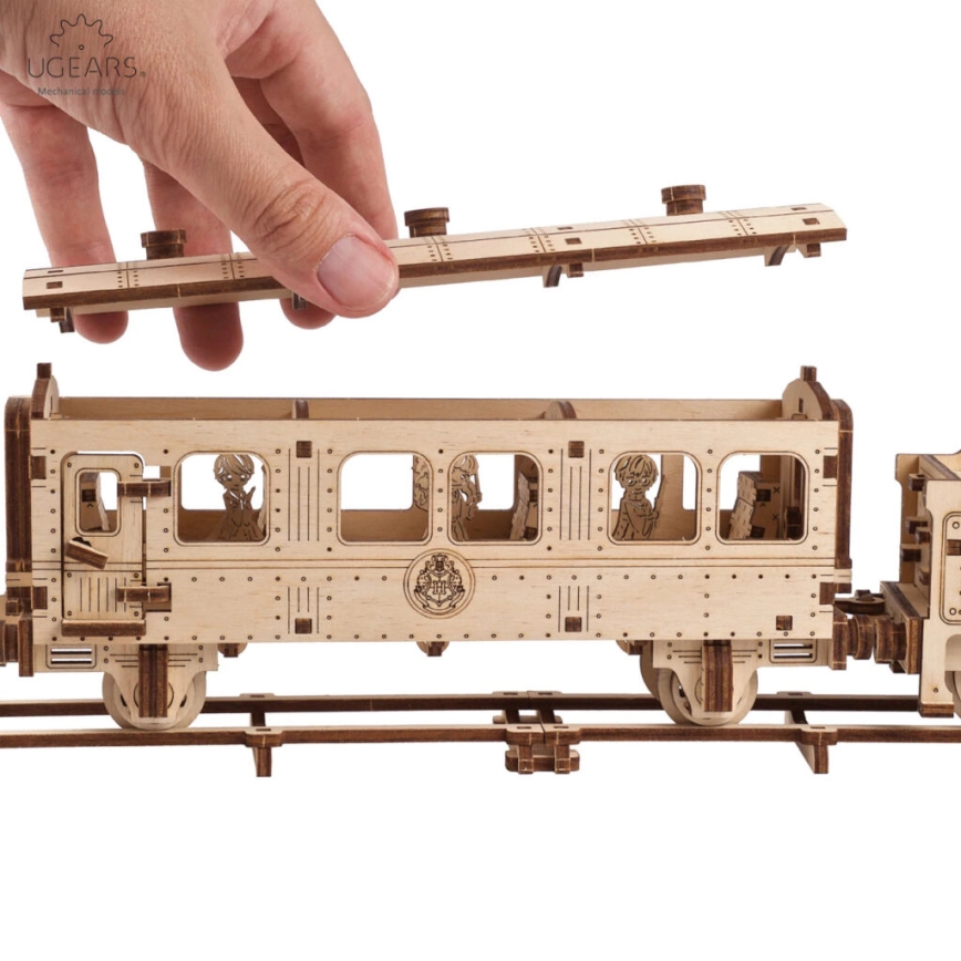 Puzzle mecanic 3D din lemn Harry Potter Expresul Hogwarts Ugears