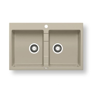 Pyramis 70053101 - Chiuvetă de bucătărie SPARTA 78x50 cm granit/bej