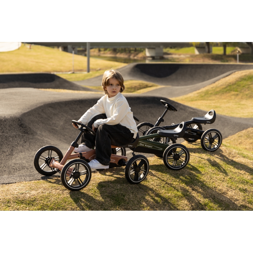 QPlay - Quad GO KART pentru copii, negru