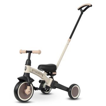 QPlay - Tricicletă 3 în 1 pentru copii STAGER, bej