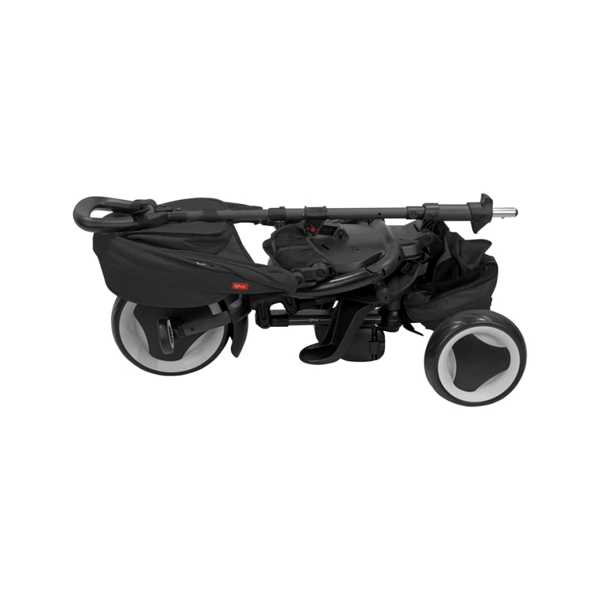 QPlay - Tricicletă 3 în 1 RITO EVA PLUS neagră