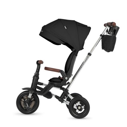 QPlay - Tricicletă multifuncțională NOVA DELUXE 5-în-1 pentru copii, neagră