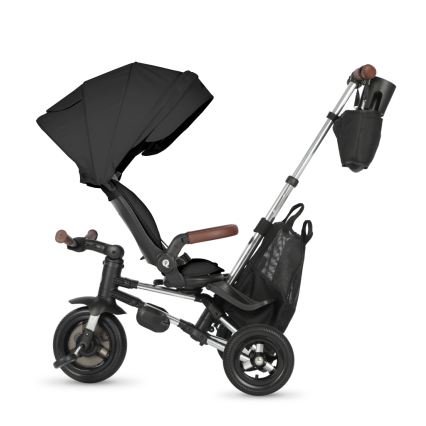 QPlay - Tricicletă multifuncțională NOVA DELUXE 5-în-1 pentru copii, neagră