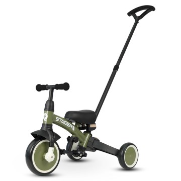 QPlay - Tricicletă pentru copii STAGER 3 în 1, verde