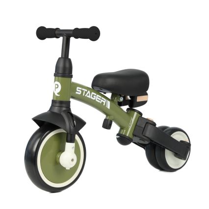 QPlay - Tricicletă pentru copii STAGER 3 în 1, verde