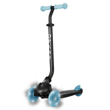 QPlay - Trotinetă pentru copii SEMA EVO 5 în 1 cu roți LED, albastru