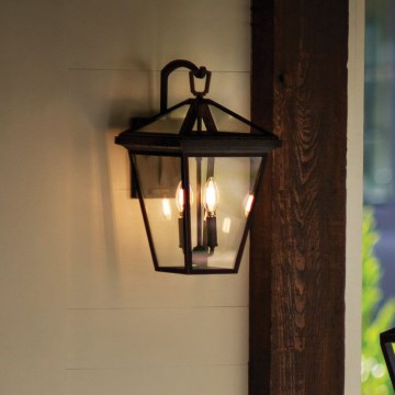 Quintiesse - Aplica de exterior ALFORD M 2xE14/40W/230V IP44, neagră