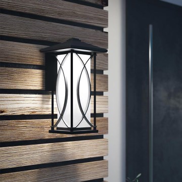 Quintiesse - Aplică de exterior ASHBERN M 1xE27/60W/230V IP44, neagră