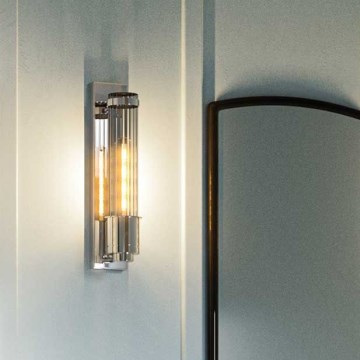 Quintiesse - Aplică de perete LED pentru baie WELLINGTON 1xE27, 7W, 230V, IP44, crom lucios