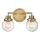 Quintiesse - Aplica de perete pentru baie POPPY 2xE27/60W/230V IP44 auriu