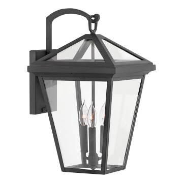 Quintiesse - Aplica de perete pentru exterior ALFORD L 3xE14/40W/230V IP44, neagră