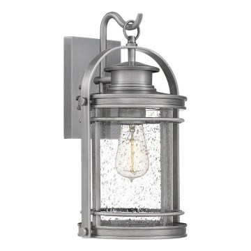 Quintiesse - Aplică de perete pentru exterior BOOKER M 1xE27/60W/230V IP44 crom mat