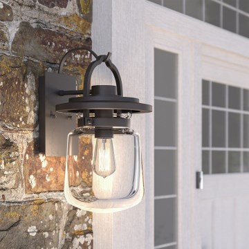 Quintiesse - Aplică de perete pentru exterior LASALLE M 1xE27/60W/230V IP44 bronz