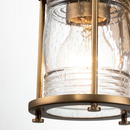 Quintiesse - Aplică de perete pentru exterior ASHLAND BAY 1xE27/60W/230V IP44 bronz