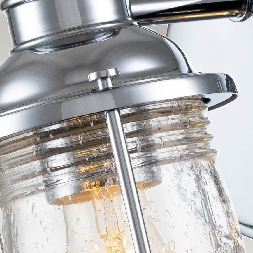 Quintiesse - Aplica de perete pentru exterior ASHLAND BAY 1xE27/60W/230V IP44 crom lucios